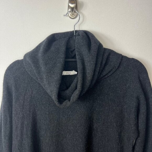 Vince merino wool black cowl‎ neck sweater women’s size large - Picture 2 of 6